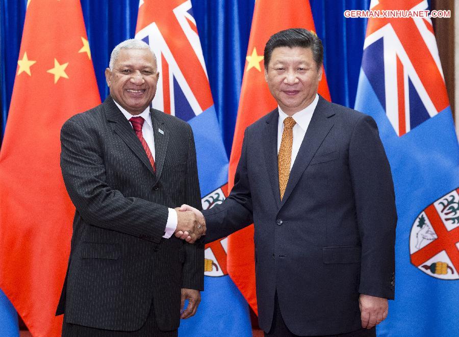 CHINA-BEIJING-XI JINPING-FIJIAN PM-MEETING(CN)