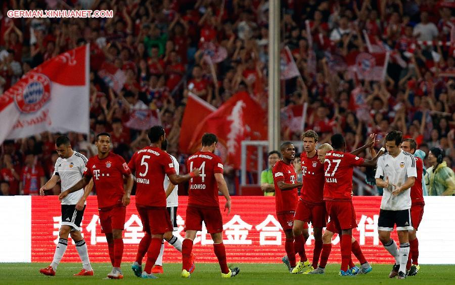 (SP)CHINA-BEIJING-SOCCER-CLUB FRIENDLY MATCH-BAYERN MUNICH VS VALENCIA