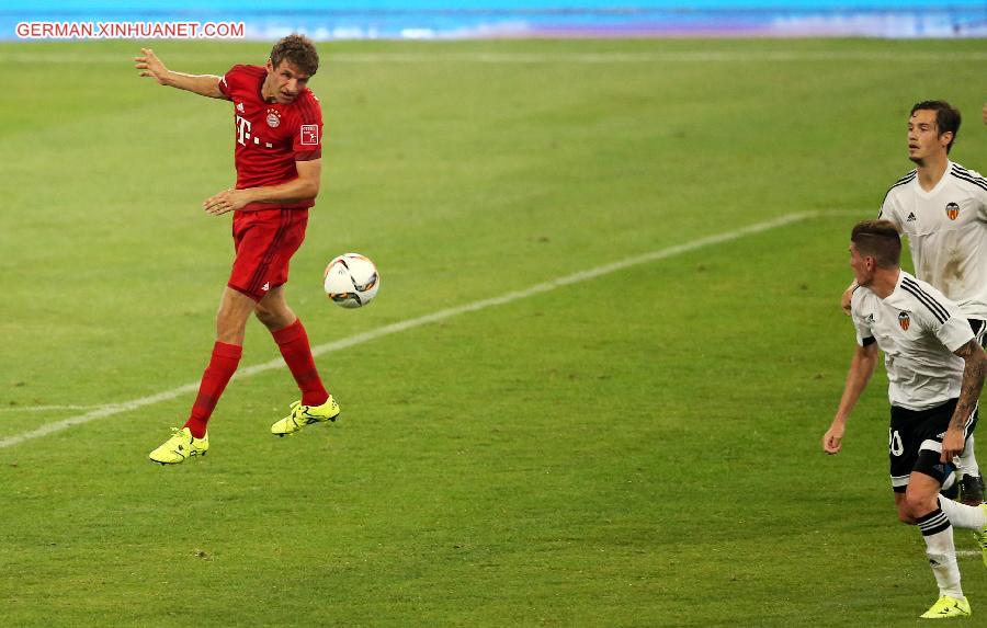 (SP)CHINA-BEIJING-SOCCER-CLUB FRIENDLY MATCH-BAYERN MUNICH VS VALENCIA