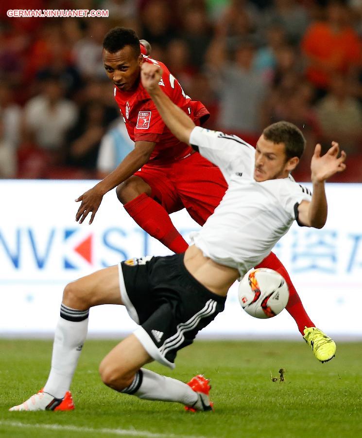 (SP)CHINA-BEIJING-SOCCER-CLUB FRIENDLY MATCH-BAYERN MUNICH VS VALENCIA