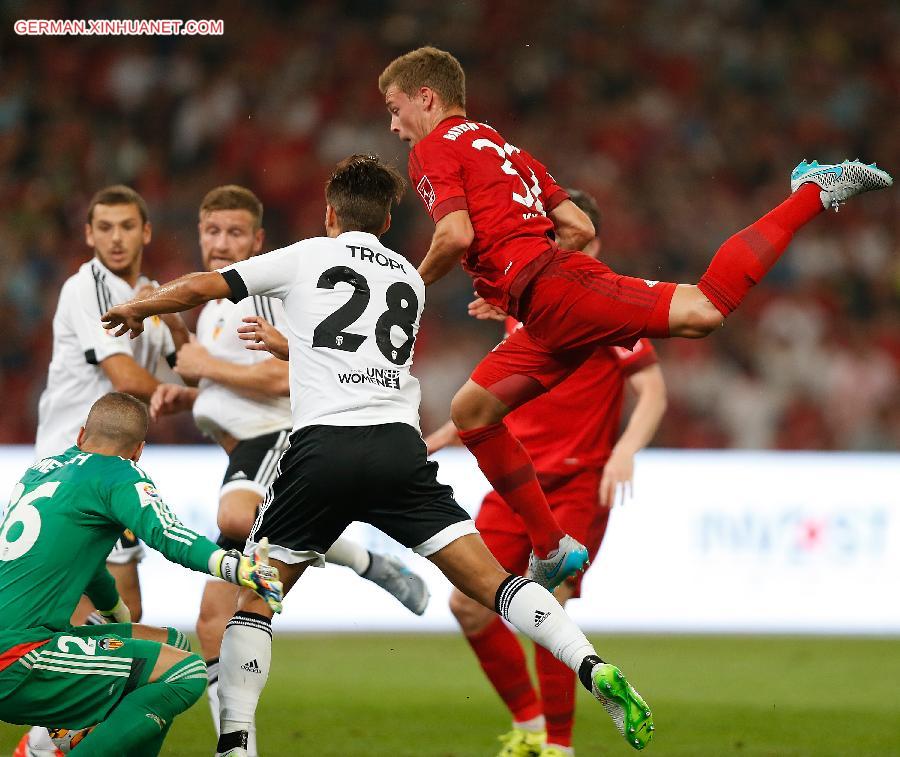 (SP)CHINA-BEIJING-SOCCER-CLUB FRIENDLY MATCH-BAYERN MUNICH VS VALENCIA