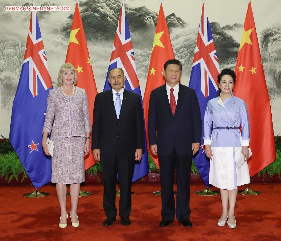 CHINA-BEIJING-XI JINPING-NEW ZEALAND-JERRY MATEPARAE-WELCOMING CEREMONY (CN)