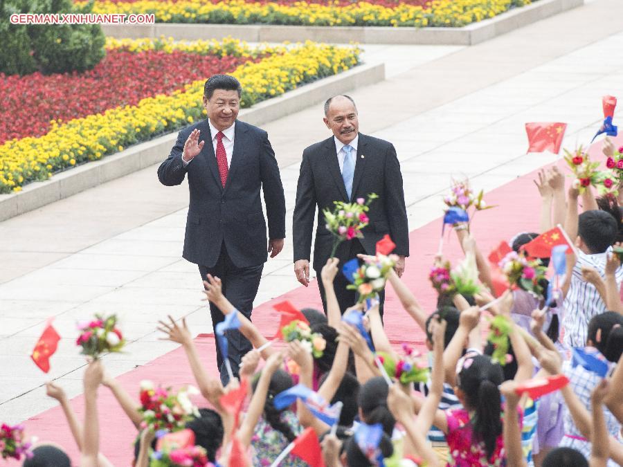 CHINA-BEIJING-XI JINPING-NEW ZEALAND-JERRY MATEPARAE-WELCOMING CEREMONY (CN)