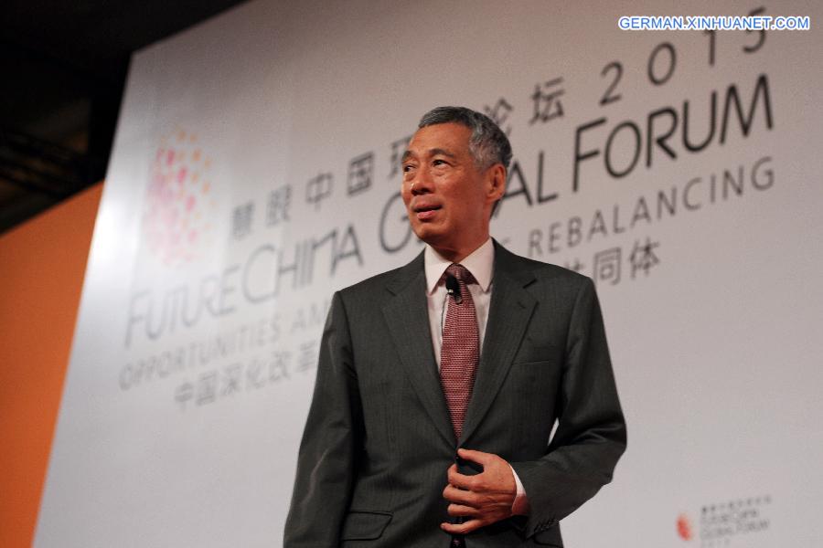 SINGAPORE-FUTURECHINA GLOBAL FORUM-CLOSING PLENARY-LEE HSIEN LOONG