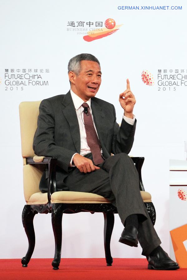 SINGAPORE-FUTURECHINA GLOBAL FORUM-CLOSING PLENARY-LEE HSIEN LOONG