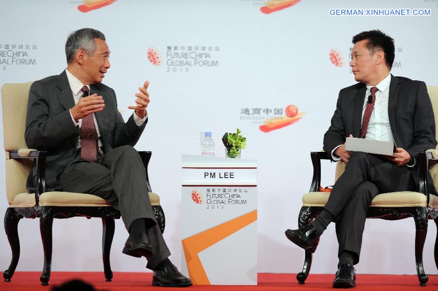 SINGAPORE-FUTURECHINA GLOBAL FORUM-CLOSING PLENARY-LEE HSIEN LOONG