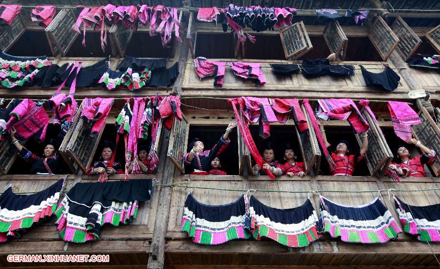 #CHINA-GUANGXI-GUILIN-DRYING CLOTHES FESTIVAL (CN)