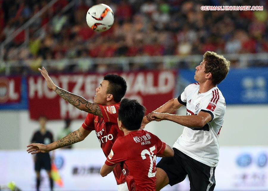 (SP)CHINA-GUANGZHOU-SOCCER-FRIENDLY MATCH-BAYERN MUNICH VS GUANGZHOU EVERGRANDE