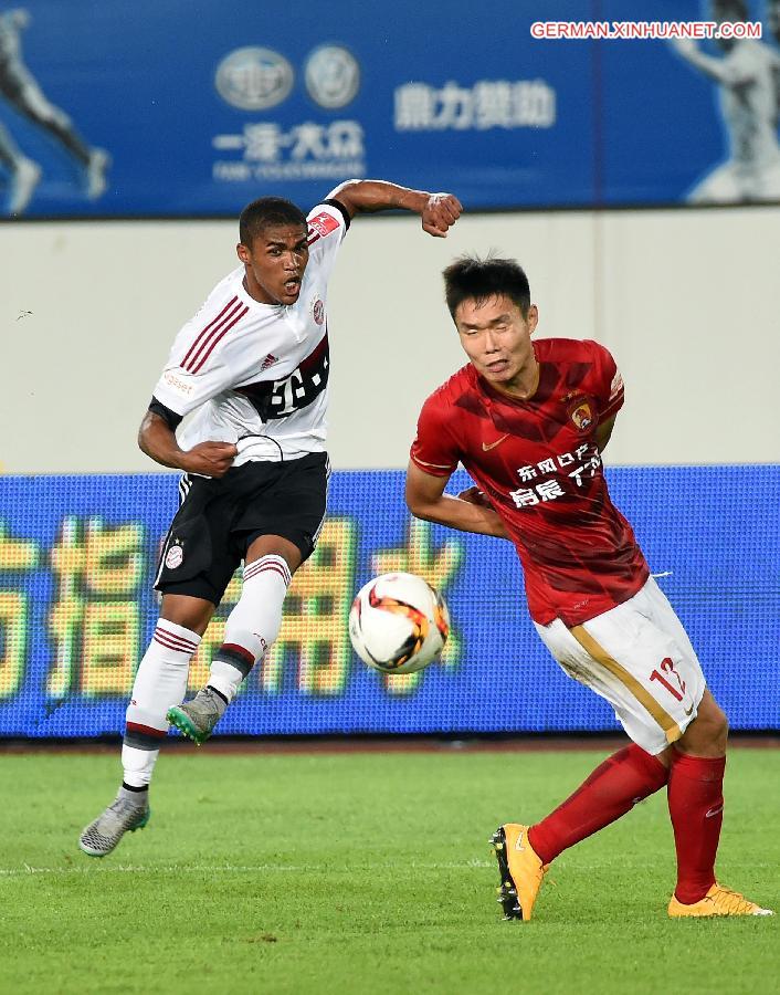 (SP)CHINA-GUANGZHOU-SOCCER-FRIENDLY MATCH-BAYERN MUNICH VS GUANGZHOU EVERGRANDE