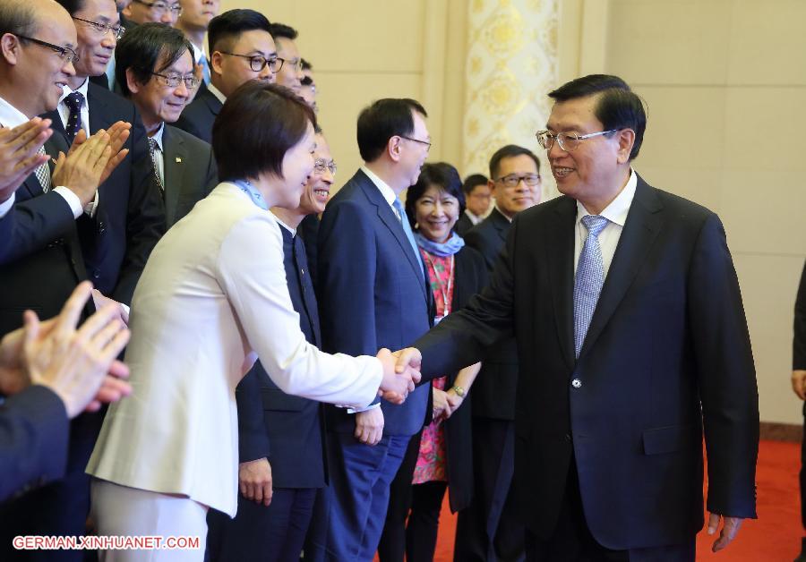 CHINA-BEIJING-ZHANG DEJIANG-HONG KONG POLITICIANS-MEETING(CN)