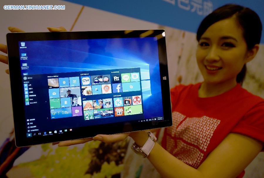 CHINA-TAIPEI-MICROSOFT-WINDOWS 10-LAUNCHING (CN)