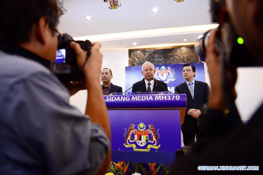 MALAYSIA-KUALA LUMPUR-PM-MH 370 FLIGHT-PRESS CONFERENCE