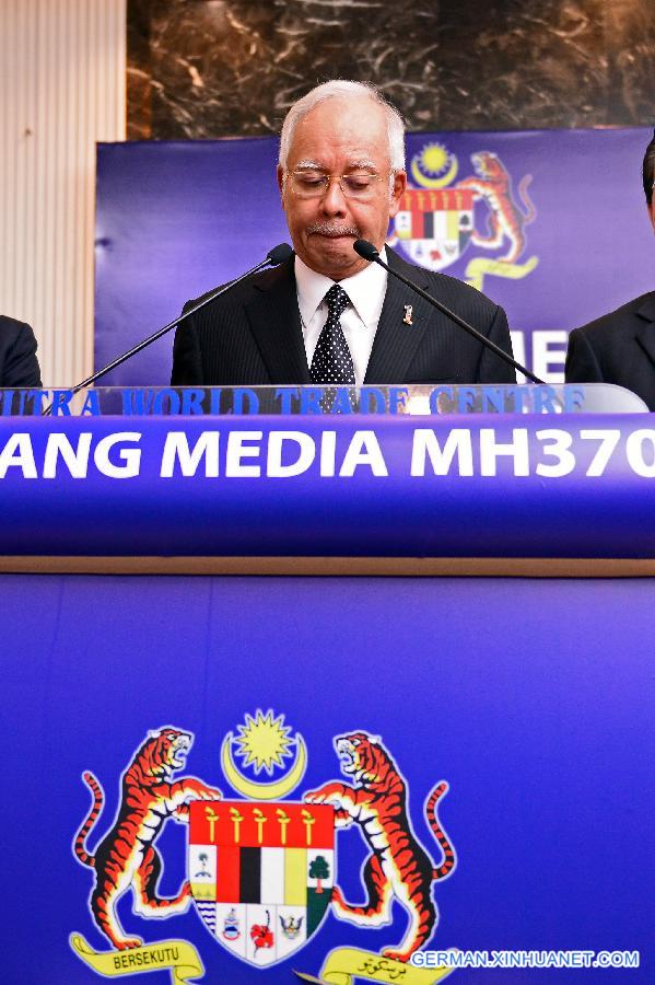 MALAYSIA-KUALA LUMPUR-PM-MH 370 FLIGHT-PRESS CONFERENCE