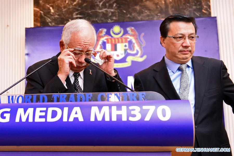 MALAYSIA-KUALA LUMPUR-PM-MH 370 FLIGHT-PRESS CONFERENCE