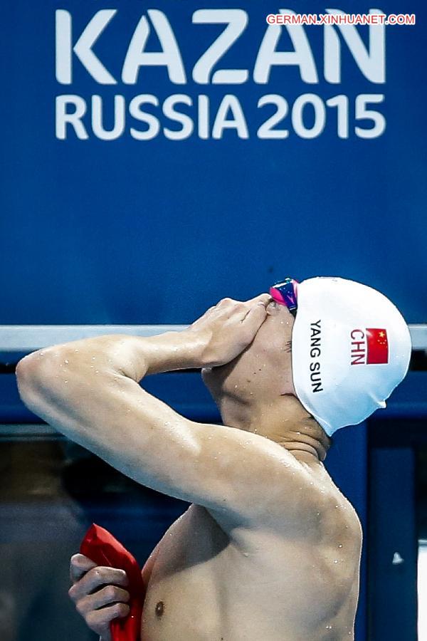 (SP)RUSSIA-KAZAN-FINA-WC-SWIMMING-SUN YANG