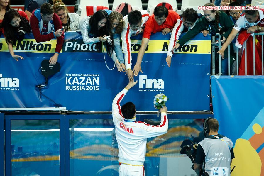 (SP)RUSSIA-KAZAN-FINA-WC-SWIMMING-SUN YANG