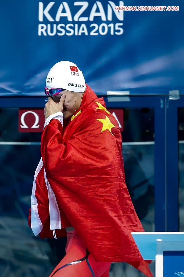 (SP)RUSSIA-KAZAN-FINA-WC-SWIMMING-SUN YANG