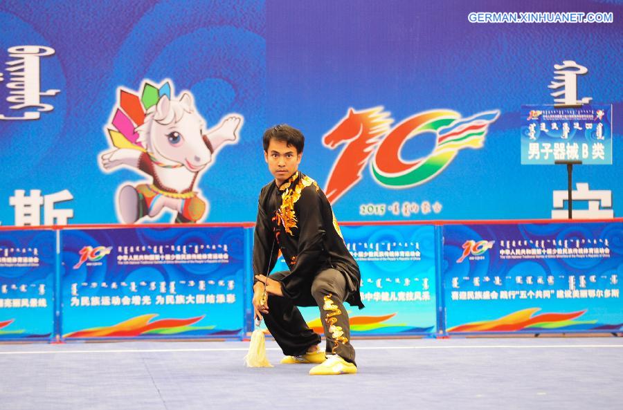 (SP)CHINA-ORDOS-NATIONAL ETHNIC GAMES-MARTIAL ARTS (CN)
