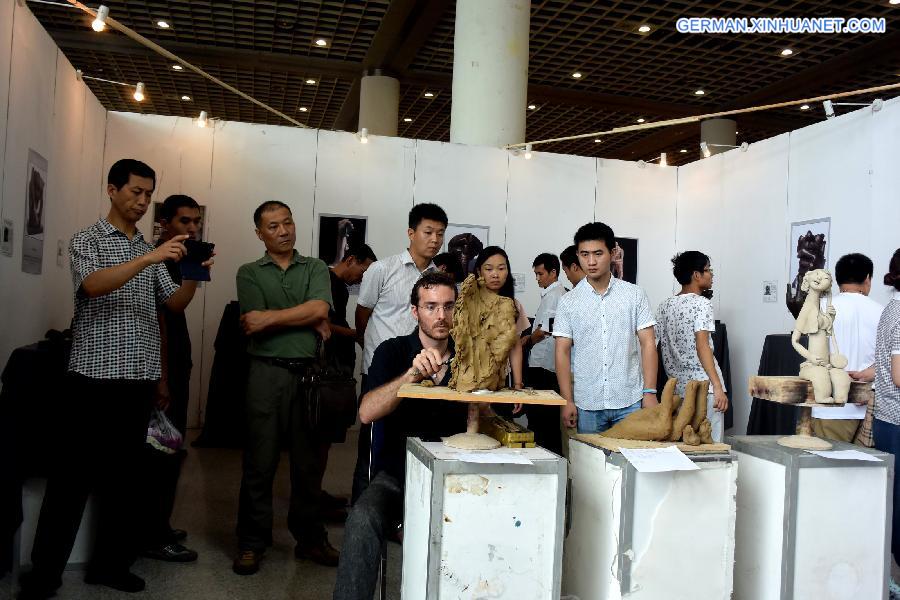 CHINA-SHANDONG-JINAN-SPANISH SCULPTOR-EXHIBITION (CN)