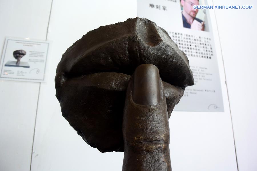 CHINA-SHANDONG-JINAN-SPANISH SCULPTOR-EXHIBITION (CN)