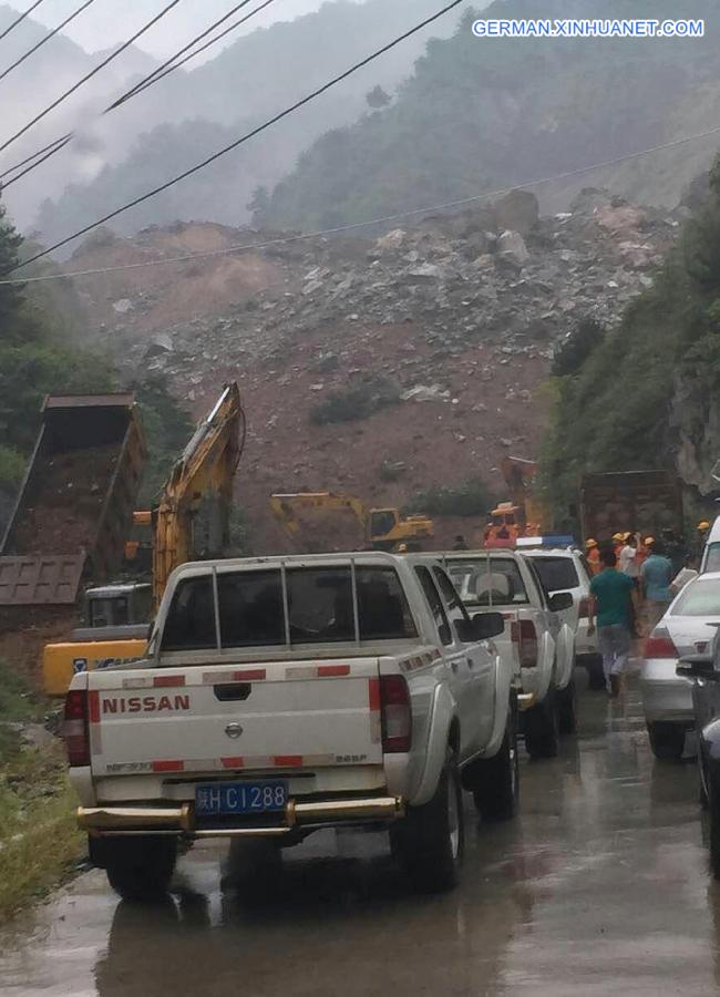 CHINA-SHAANXI-SHANYANG COUNTY-LANDSLIDE(CN)