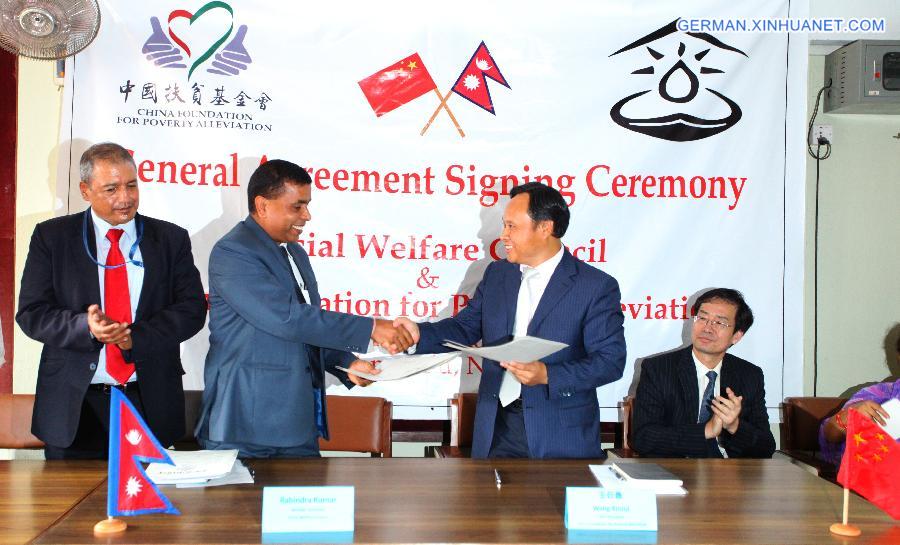 NEPAL-KATHMANDU-RECONSTRUCTION-CHINESE NGO-AGREEMENT