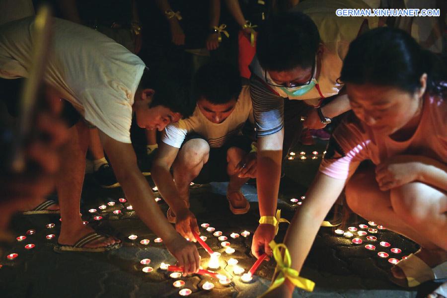 CHINA-TIANJIN-EXPLOSION-MOURNING(CN) 