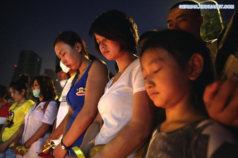 CHINA-TIANJIN-EXPLOSION-MOURNING(CN) 