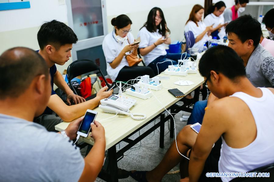 CHINA-TIANJIN-EXPLOSION-TEMPORARY SHELTER (CN)