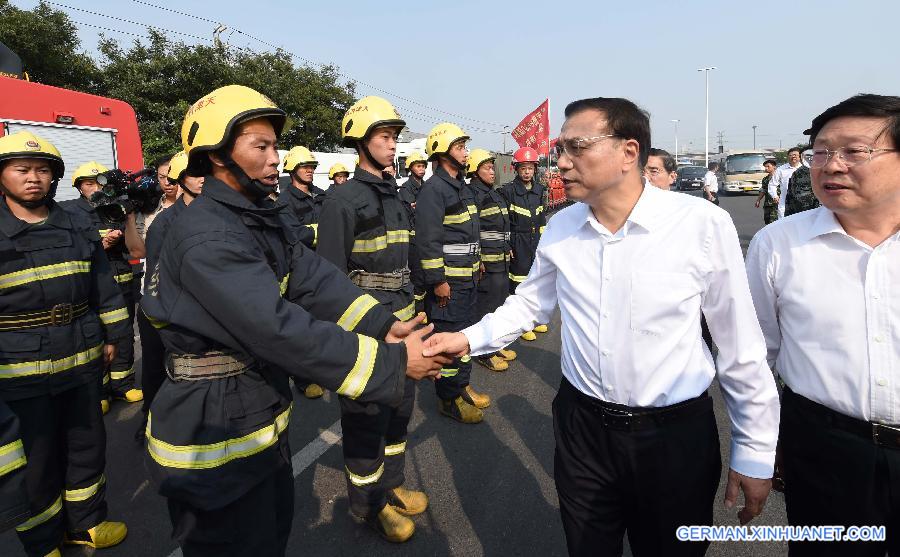 CHINA-TIANJIN-EXPLOSION-LI KEQIANG-VISIT (CN)