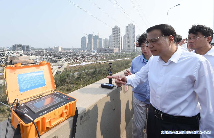 CHINA-TIANJIN-EXPLOSION-LI KEQIANG-VISIT (CN)