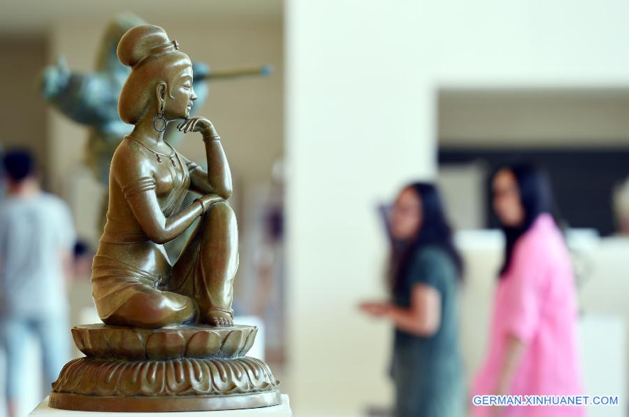 CHINA-LANZHOU-SILK ROAD-SCULPTURE EXHIBITION (CN) 