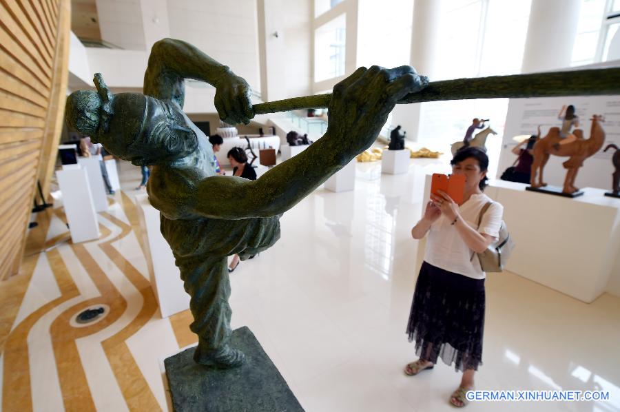 CHINA-LANZHOU-SILK ROAD-SCULPTURE EXHIBITION (CN) 