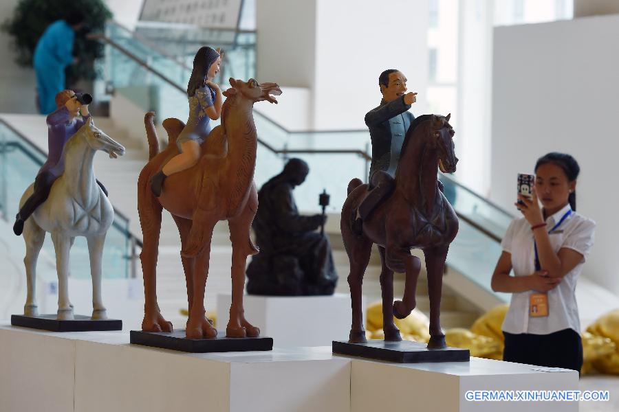 CHINA-LANZHOU-SILK ROAD-SCULPTURE EXHIBITION (CN) 