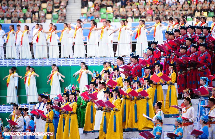 (SP)CHINA-ORDOS-NATIONAL ETHNIC GAMES-CLOSING CEREMONY(CN)