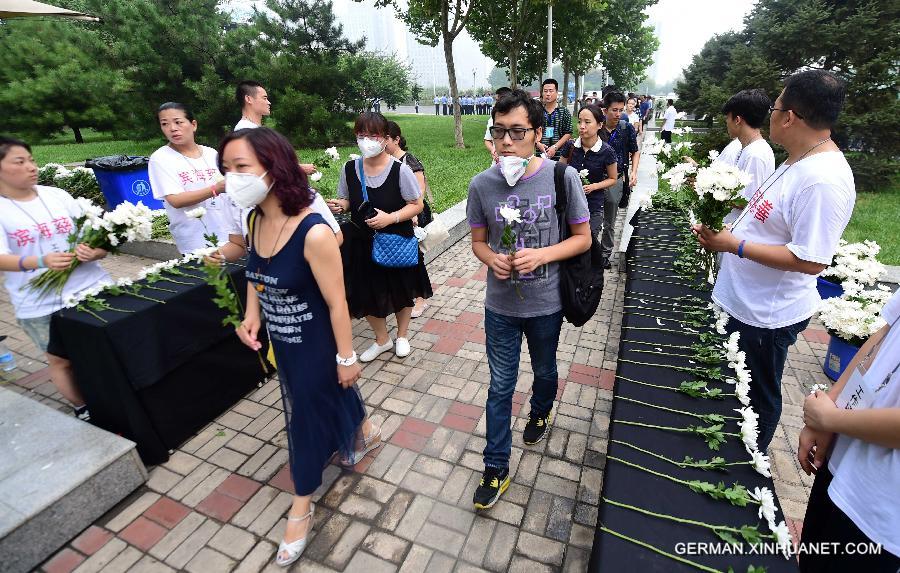 CHINA-TIANJIN-EXPLOSION-MOURNING (CN)