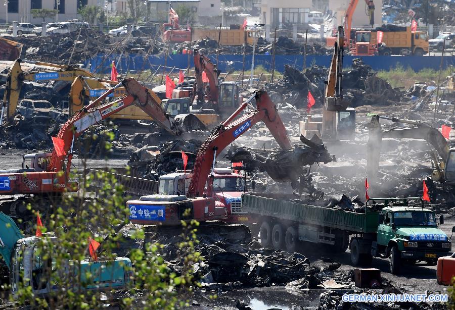 CHINA-TIANJIN-EXPLOSION SITE-CLEANUP (CN)