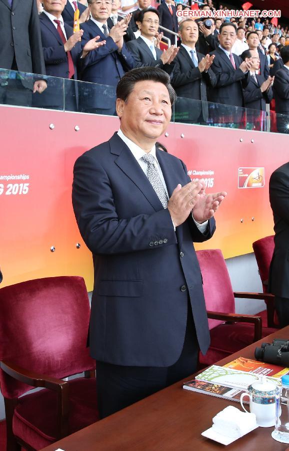 CHINA-XI JINPING-WORLD ATHLETICS CHAMPIONSHIPS-OPENING CEREMONY(CN)