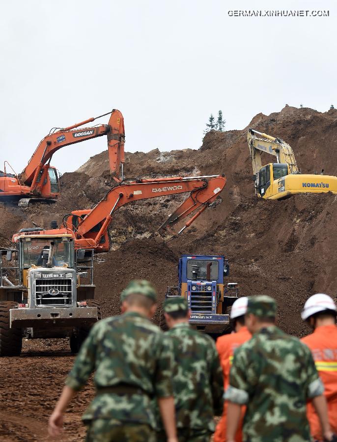 CHINA-YUNNAN-FUNING-LANDSLIDE-AFTERMATH (CN) 