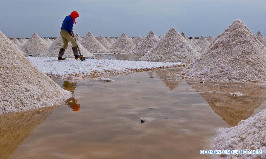 #CHINA-GANSU-YANCHI VILLAGE-SALT HARVEST(CN)