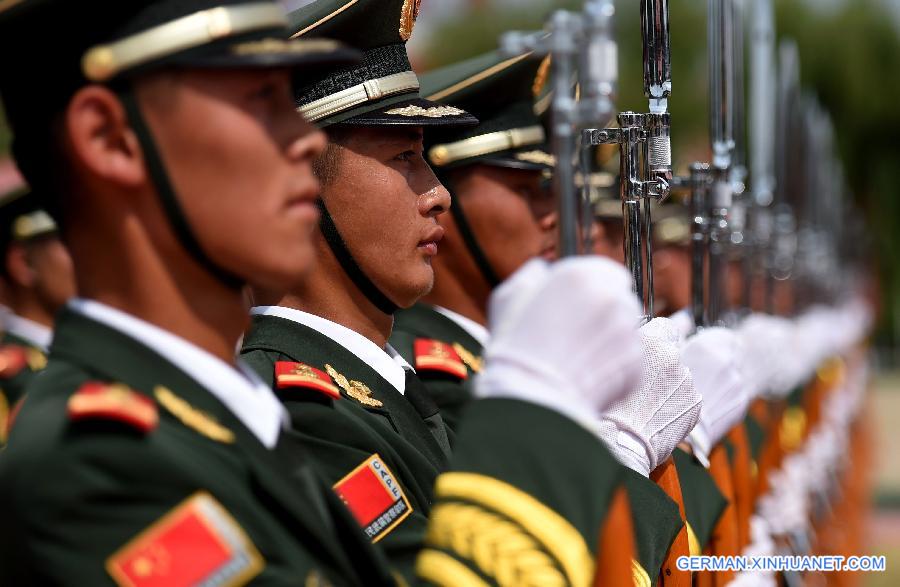 CHINA-BEIJING-70TH ANNIVERSARY-ESCORT OF THE NATIONAL FLAG OF CHINA-PARADE TRAINING(CN)