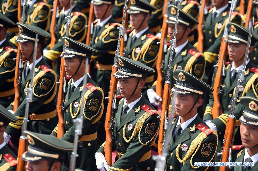 CHINA-BEIJING-70TH ANNIVERSARY-ESCORT OF THE NATIONAL FLAG OF CHINA-PARADE TRAINING(CN)