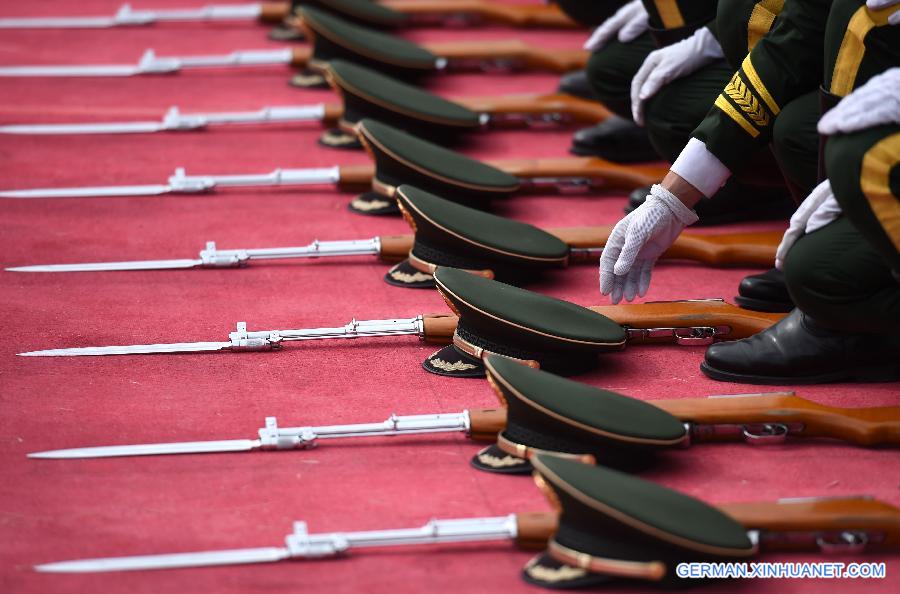 CHINA-BEIJING-70TH ANNIVERSARY-ESCORT OF THE NATIONAL FLAG OF CHINA-PARADE TRAINING(CN)