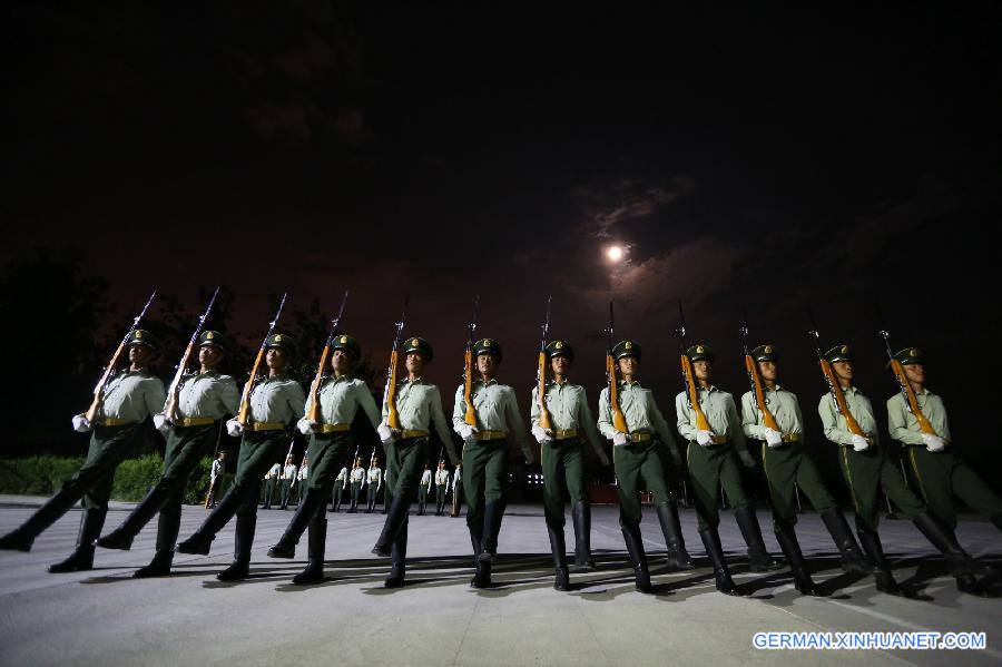 #CHINA-BEIJING-70TH ANNIVERSARY-ESCORT OF THE NATIONAL FLAG OF CHINA-PARADE TRAINING(CN*)