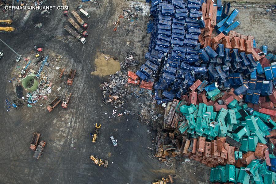 CHINA-TIANJIN-WAREHOUSE EXPLOSION-CLEANUP (CN)