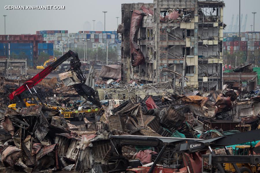 CHINA-TIANJIN-WAREHOUSE EXPLOSION-CLEANUP (CN)