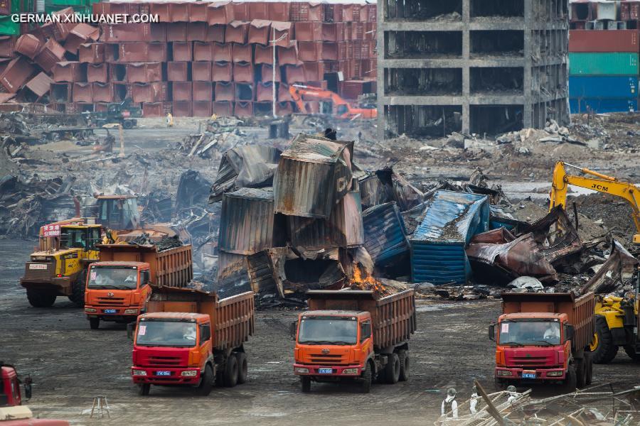 CHINA-TIANJIN-WAREHOUSE EXPLOSION-CLEANUP (CN)