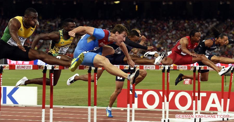 (SP)CHINA-BEIJING-IAAF WORLD CHAMPIONSHIPS-MEN'S 110M HURDLES FINAL (CN)