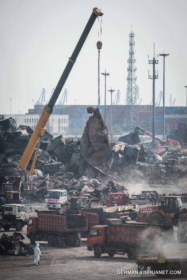 CHINA-TIANJIN-WAREHOUSE EXPLOSION-CLEANUP (CN)