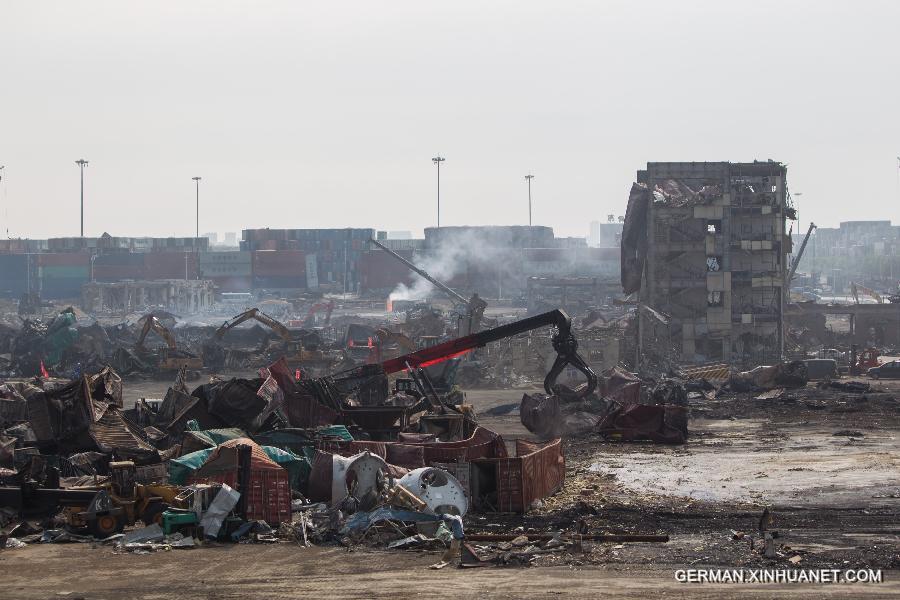 CHINA-TIANJIN-WAREHOUSE EXPLOSION-CLEANUP (CN)